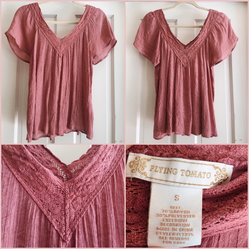 pretty in pink 💘 flowing blouse